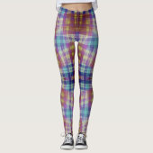 Lebhafte Leggings mit karriertem Komfort (Vorderseite)