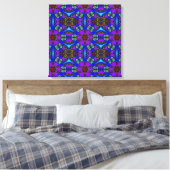 Lebhafte Leinwand der digitalen Kaleidoskope-Kunst (Insitu (Schlafzimmer))