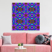 Lebhafte Leinwand der digitalen Kaleidoskope-Kunst (Insitu (Wohnzimmer))