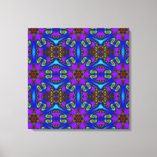 Lebhafte Leinwand der digitalen Kaleidoskope-Kunst (Vorderseite)