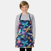 Lebhafte Libellen Schürze (Getragen)