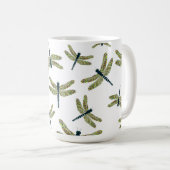 Lebhafte Libellen-Tasse Kaffeetasse (VorderseiteRechts)