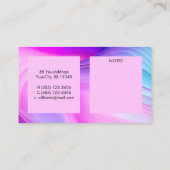 Lebhafte lila-blaue Wirbel Mama to Telefonnummerkarte (Rückseite)