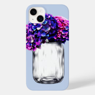 Lebhafte Lila Blaupink-Hydrangea Case-Mate iPhone 14 Plus Hülle