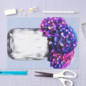 Lebhafte Lila Blaupink-Hydrangea Seidenpapier (Handwerk)