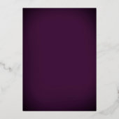 Lebhafte Lila Geometrische Gold Elegante Quinceane Folieneinladung (Rückseite)