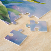 Lebhafte Lila Lilac-Blume Ladybug Puzzle (Seite)