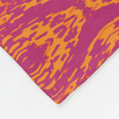 Lebhafte Lila Orange Ethnic Mosaic Geometric Fleecedecke (Ecke)