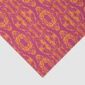 Lebhafte Lila Orange Ethnic Mosaic Geometric Seidenpapier (Detail)