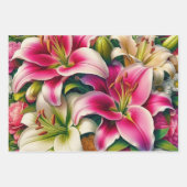 Lebhafte, lila Orchideen Geschenkpapier Set (Vorderseite 3)