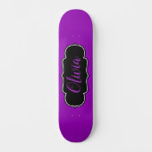 Lebhafte, Lila Personalisierte Mädchen Skateboard (Vorderseite)