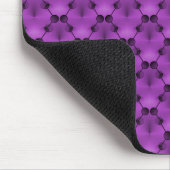 Lebhafte Lila Retro-Funk-Circles Mousepad (Ecke)