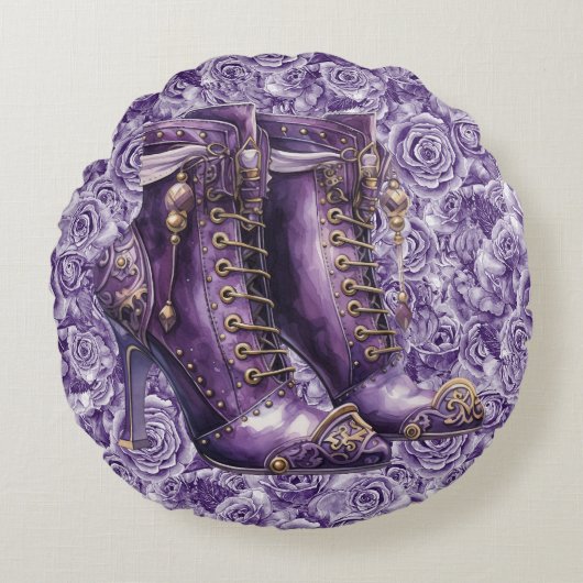 Lebhafte Lila Rose Sreanpunk Liebe Kissen (Vorderseite)