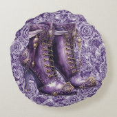 Lebhafte Lila Rose Sreanpunk Liebe Kissen (Rückseite)