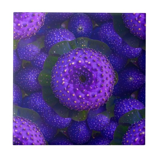 Lebhafte, Lila, spektakuläre Naturketten Fliese (Vorderseite)