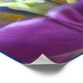 Lebhafte Lila Tulips Poster (Ecke)