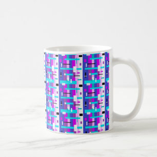 Lebhafte lila und rosa Computerconfetti-Tasse Kaffeetasse