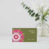 Lebhafte Lotus Natürliche Gesundheit und Wellness Visitenkarte (Stehend Vorderseite)