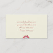 Lebhafte Lotus Natürliche Gesundheit und Wellness Visitenkarte (Rückseite)