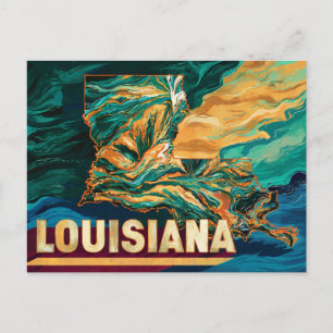 Lebhafte Louisiana Karte