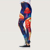Lebhafte Magic Mushroom Forest Art Leggings (Links)