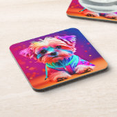 Lebhafte maltesische Nachwuchskunst Getränkeuntersetzer (Linke Seite)