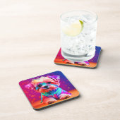 Lebhafte maltesische Nachwuchskunst Getränkeuntersetzer (Rechte Seite)