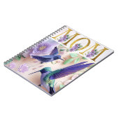 Lebhafte Mama Blumendesign Notizblock (Linke Seite)