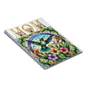 Lebhafte Mama Blumendesign Notizblock (Rechte Seite)