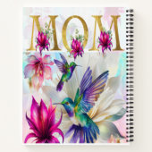 Lebhafte Mama Hummingbird Notizblock (Rückseite)