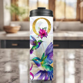 Lebhafte Mama Hummingbird Thermosbecher