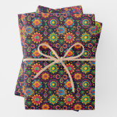 Lebhafte Mandalas Diwali Geschenkpapier Set (Beispiel)