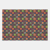 Lebhafte Mandalas Diwali Geschenkpapier Set (Vorderseite)
