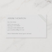 Lebhafte Massagetherapie Symmetrische Visitenkarte (Rückseite)