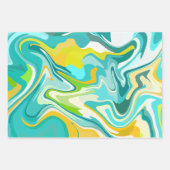 Lebhafte Meereswellen Geschenkpapier Set (Vorderseite 2)