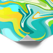 Lebhafte Meereswellen Poster (Ecke)