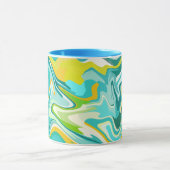 Lebhafte Meereswellen Tasse (Zentrum)