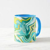 Lebhafte Meereswellen Tasse (VorderseiteRechts)