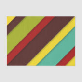 Lebhafte mehrfarbige Diagonalstreifen hell Seidenpapier (Vorderseite)