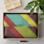 Lebhafte mehrfarbige Diagonalstreifen hell Seidenpapier (Geschenk)