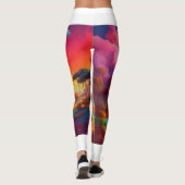 Lebhafte mehrfarbige Leggings (Rückseite)