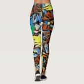 Lebhafte, mehrfarbige Leggings (Rückseite)