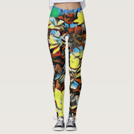 Lebhafte, mehrfarbige Leggings