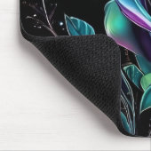 Lebhafte metallische Rose Mousepad (Ecke)