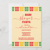 Lebhafte mexikanische Baby-Dusche Einladung (Vorderseite)