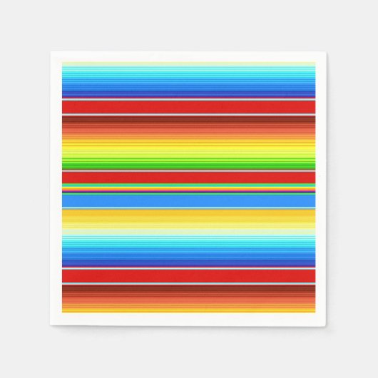 Lebhafte mexikanische Blanket Traditionelle spanis Serviette (Vorderseite)