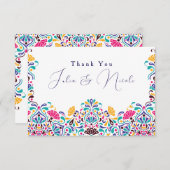 Lebhafte mexikanische Fiesta Style Rainbow Wedding (Vorne/Hinten)