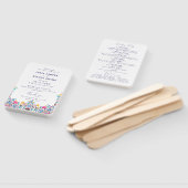 Lebhafte mexikanische Fiesta Style Rainbow Wedding Fächer (Non-assembled)