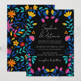 Lebhafte mexikanische Fiesta Wedding Einladung
