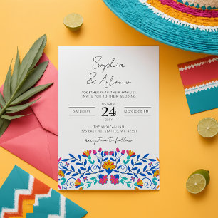 Lebhafte mexikanische Fiesta Wedding Einladung